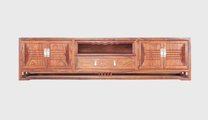 邢台刺猬紫檀电视柜低柜现代中式全实木电视柜客厅高低柜